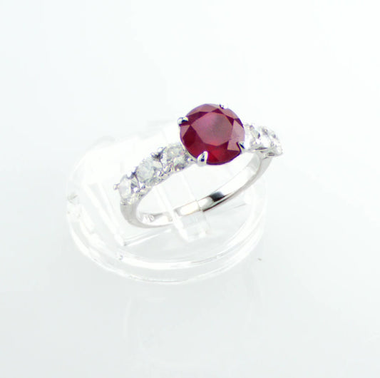 Two Carat Ruby Ring